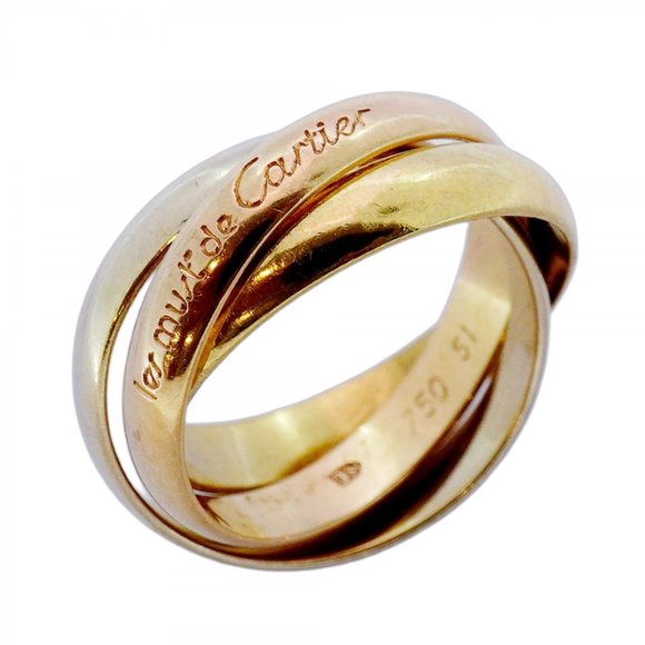 Cartier Jewelry - CARTIER 18k Gold Trinity Ring #51
